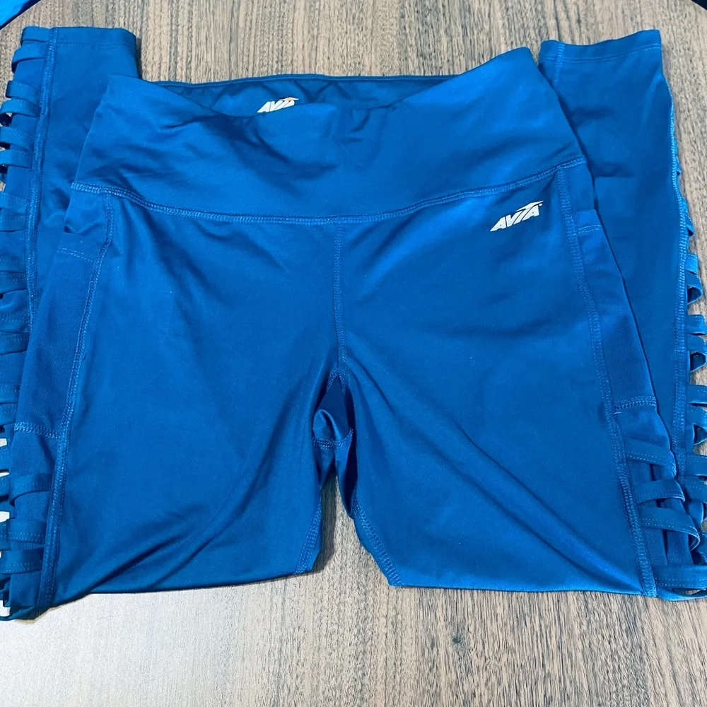 Avia Women's Leggings in Vibrant Blue - Picture 1 of 8